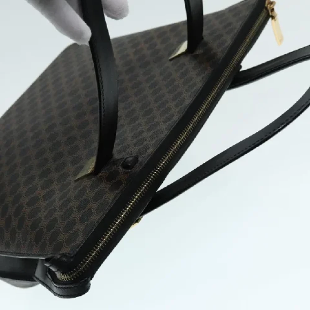 Celine Vintage Pre-owned Canvas handbags Black Dames