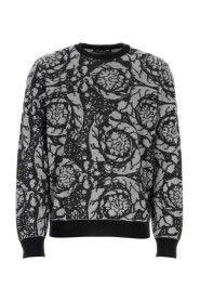 Haftowany sweter z wełny - Stylowy i wygodny