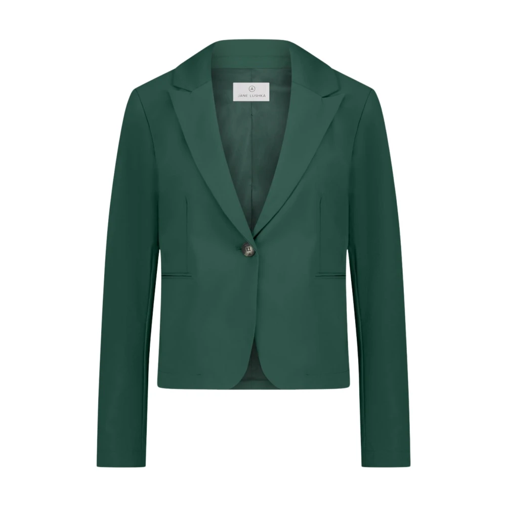 Jane Lushka Elvira Blazer Technical Jersey Green Dames
