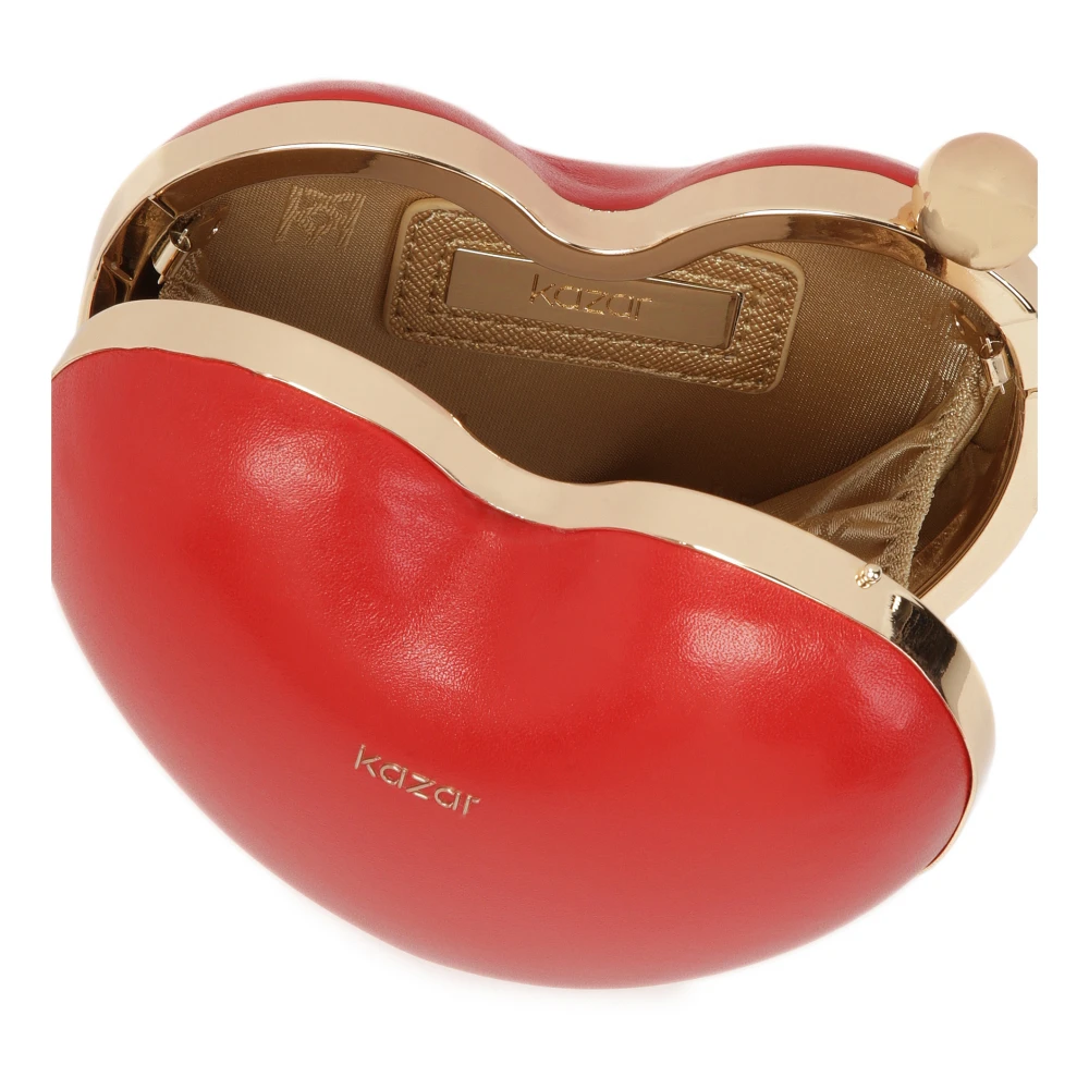Kazar Kleine rode hartvormige handtas Red Dames