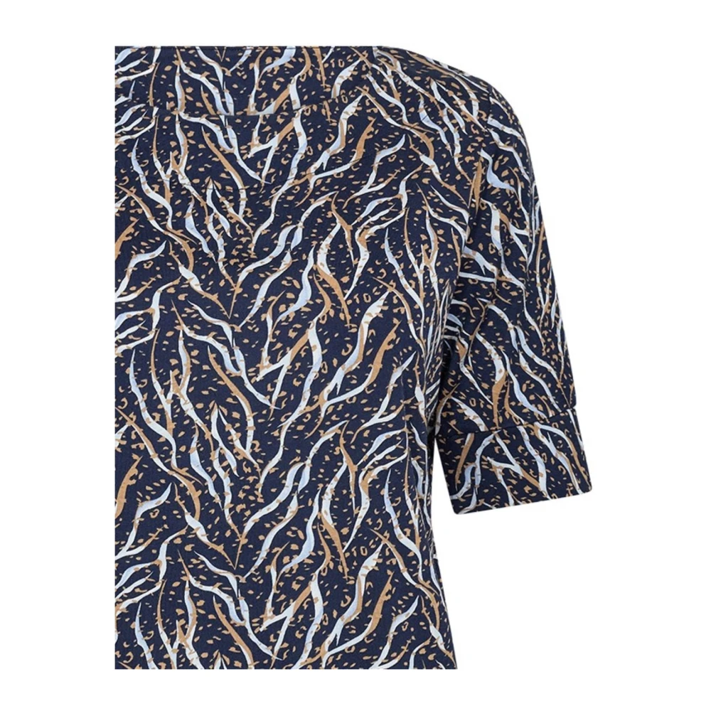 Soyaconcept Blauw AOP T-shirt met allover print Multicolor Dames