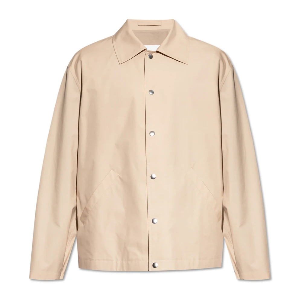 Jil Sander Men's Beige Logo Jacket