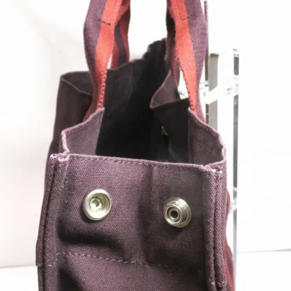 Hermès Vintage Pre-owned Canvas handbags Red Dames