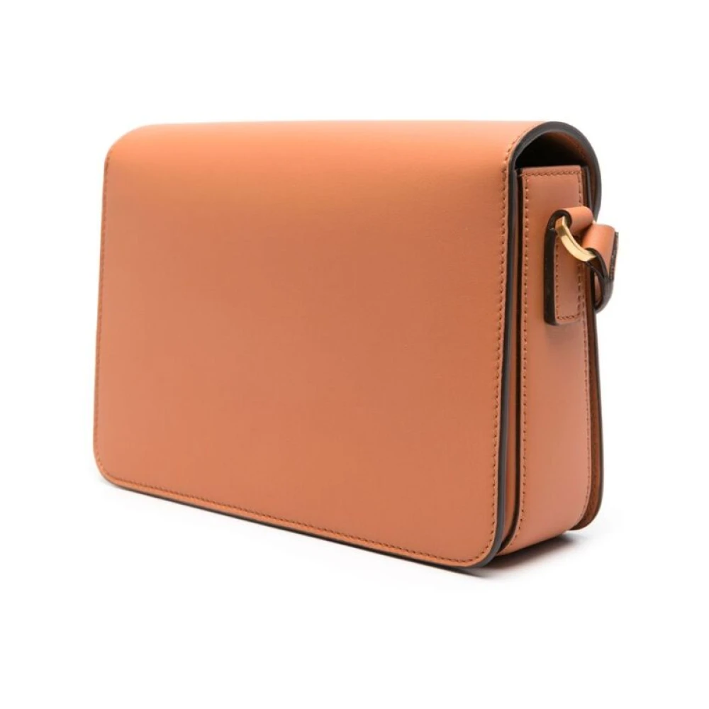 MCM Cognac Leren Schoudertas Brown Dames