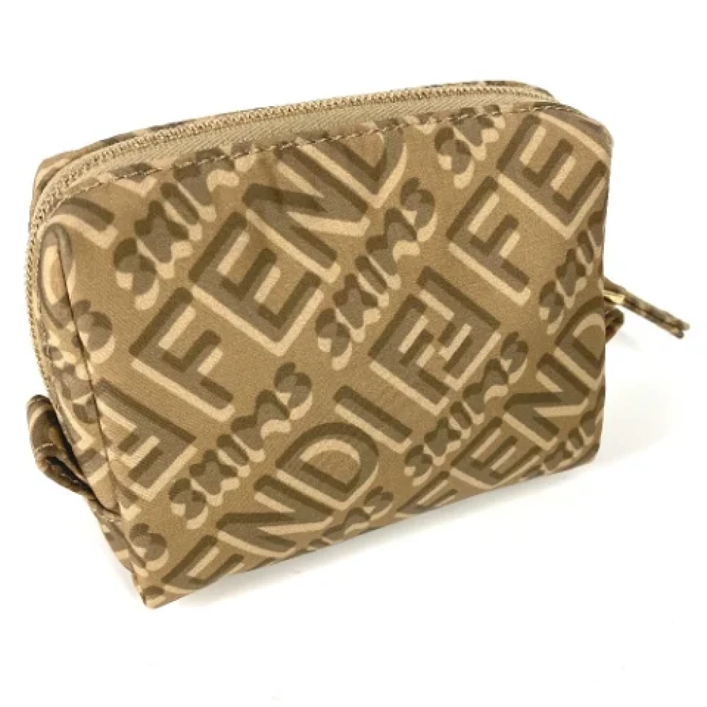 Fendi Vintage Pre-owned Nylon fendi-bags Beige Dames