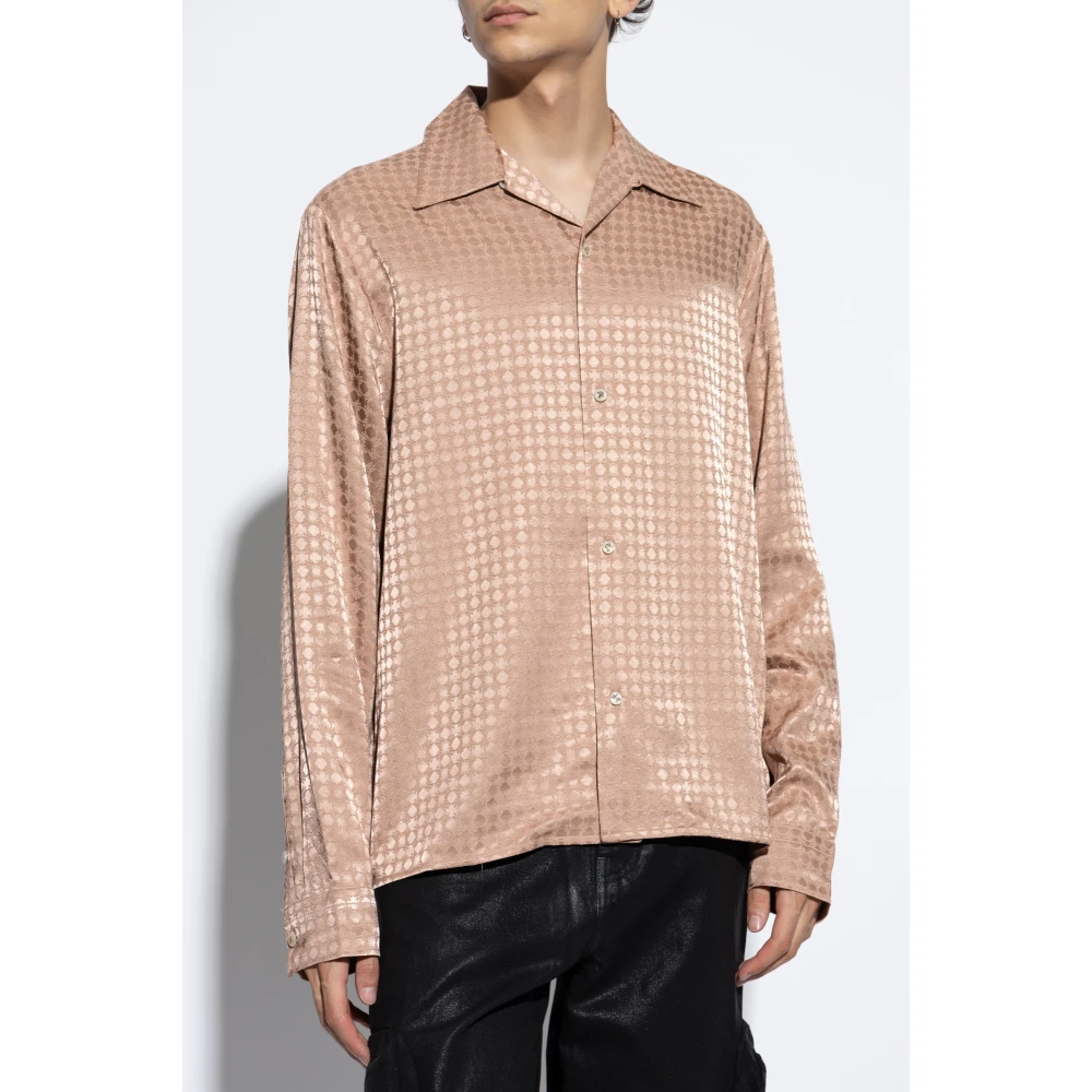 Amiri Gestreept overhemd Pink Heren