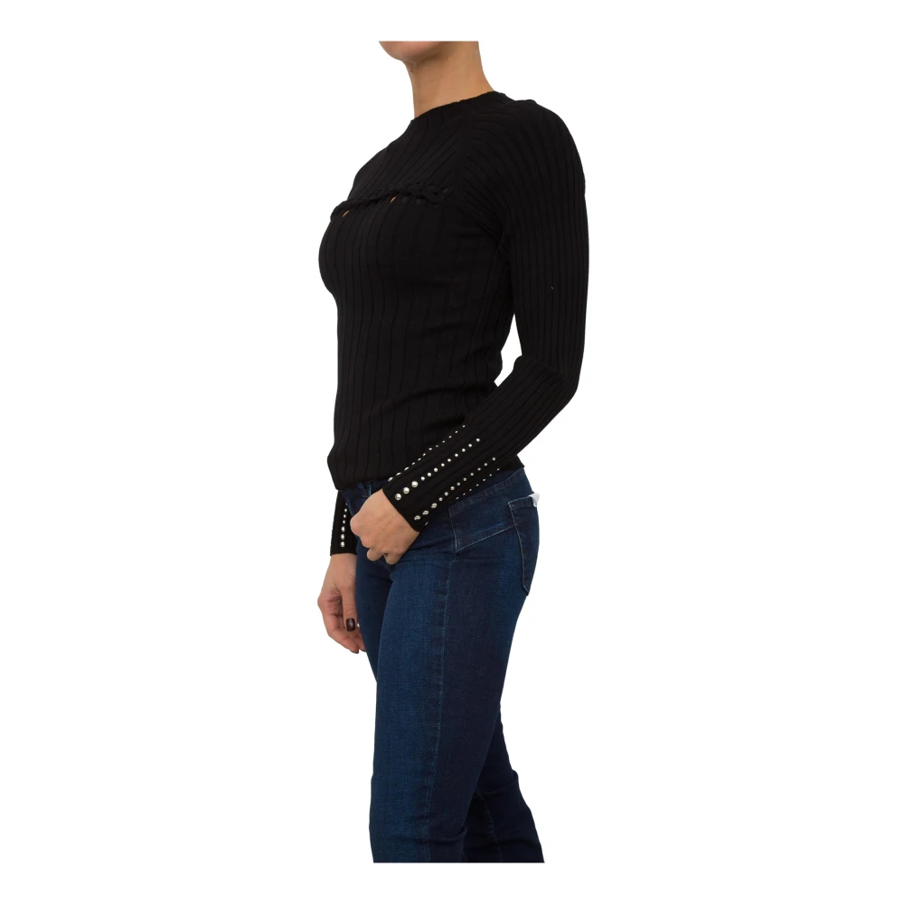 Liu Jo Zwarte Trui met Moderne Stijl Black Dames