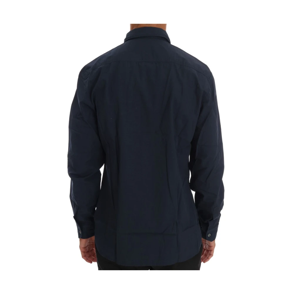 John Galliano Blauw Katoenen Casual Overhemd Blue Heren