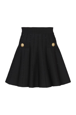 jupe-evasee-en-maille-a-rayures-brillantes