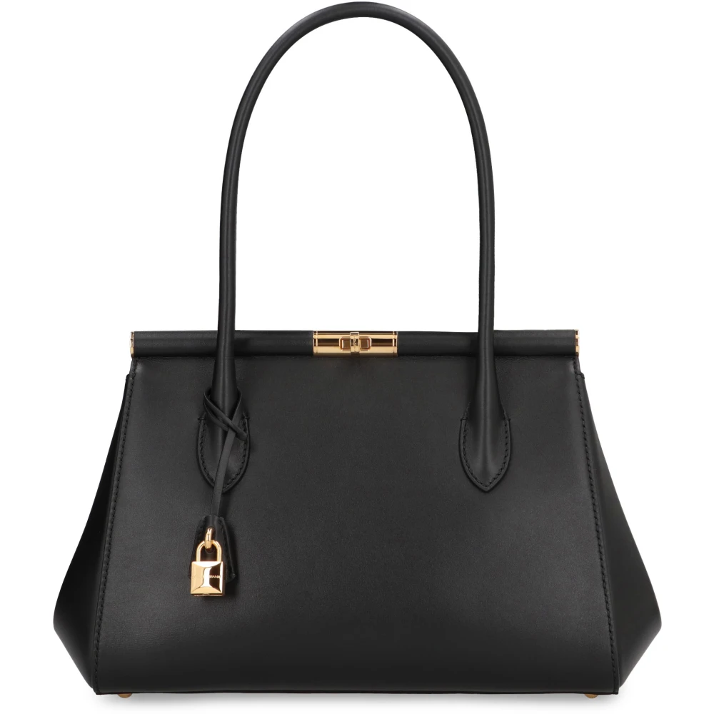 Dolce & Gabbana Women's Black Marlene Leather Handbag - Shoulder Bags - One Size - Bags