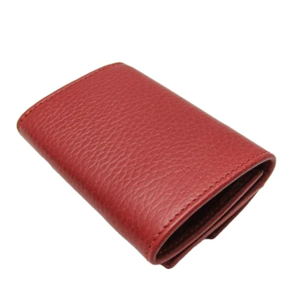 Gucci Vintage Pre-owned Leather wallets Red Dames