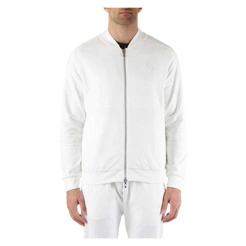 Antony Morato Regular Fit Katoen Zip Sweater White Heren