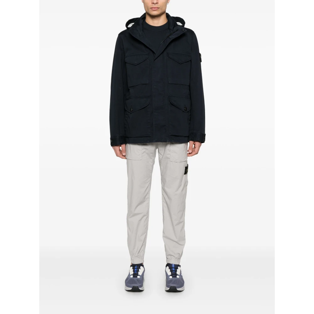 Stone Island Stijlvolle buitenjas Blue Heren