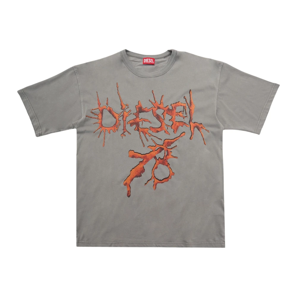 Diesel - Tops > T-Shirts - Gray - Diesel - Modalova