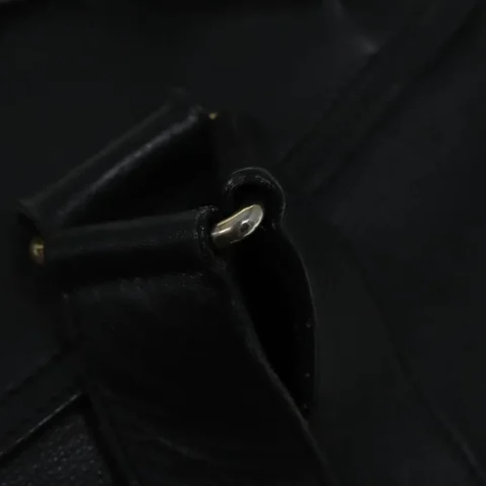 Gucci Vintage Pre-owned Leather backpacks Black Dames