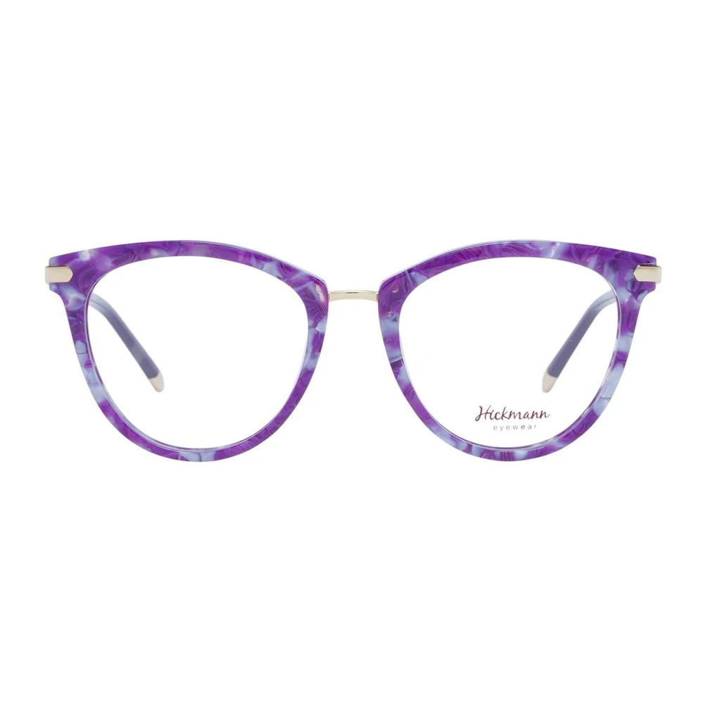 Ana Hickmann Paarse Ronde Acetaat Optische Monturen Purple Dames