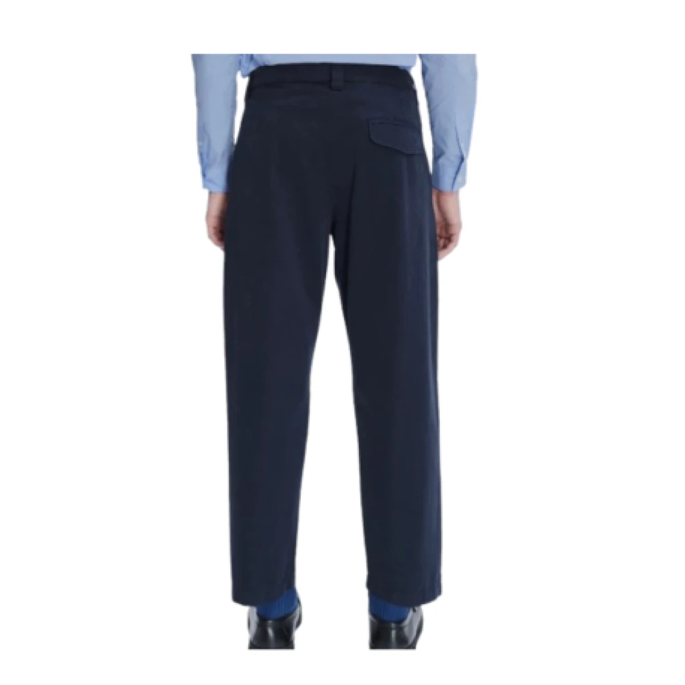 A.p.c. Wortelpasvorm Knoopsluiting Broek Blue Heren