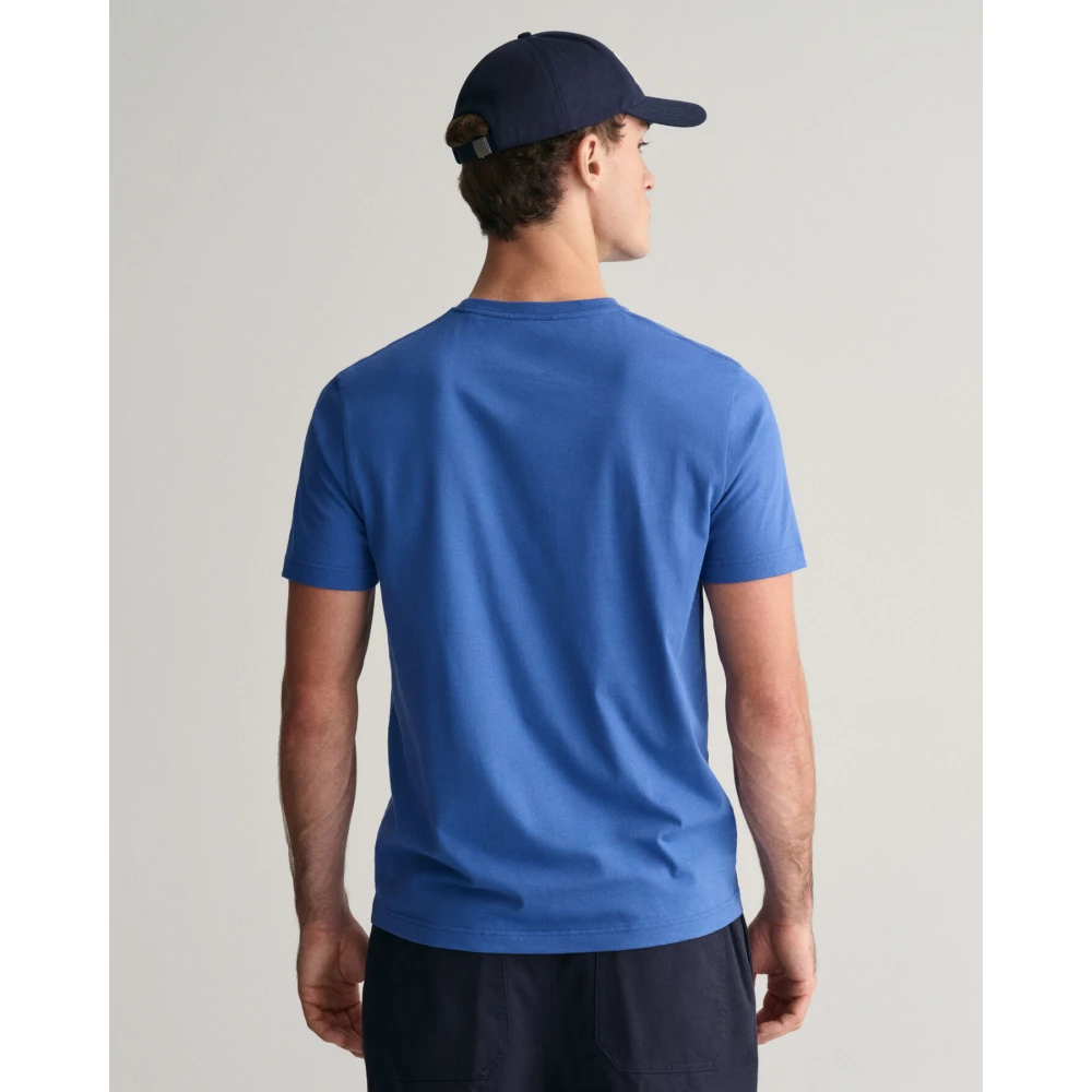 Gant T-Shirts Blue Heren
