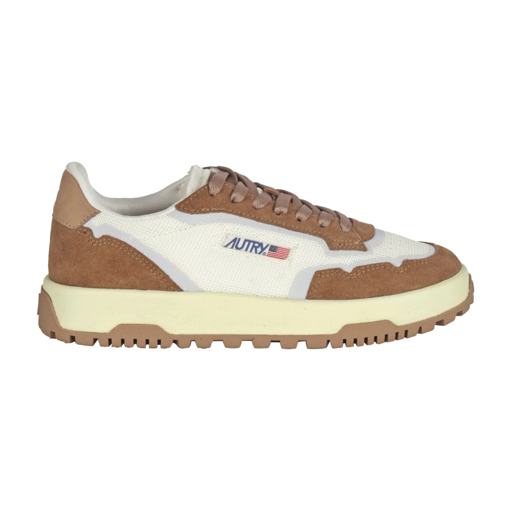 Autry Sneakers van mesh en leer met suède Dames Schoenen Veelkleurig Multicolor
