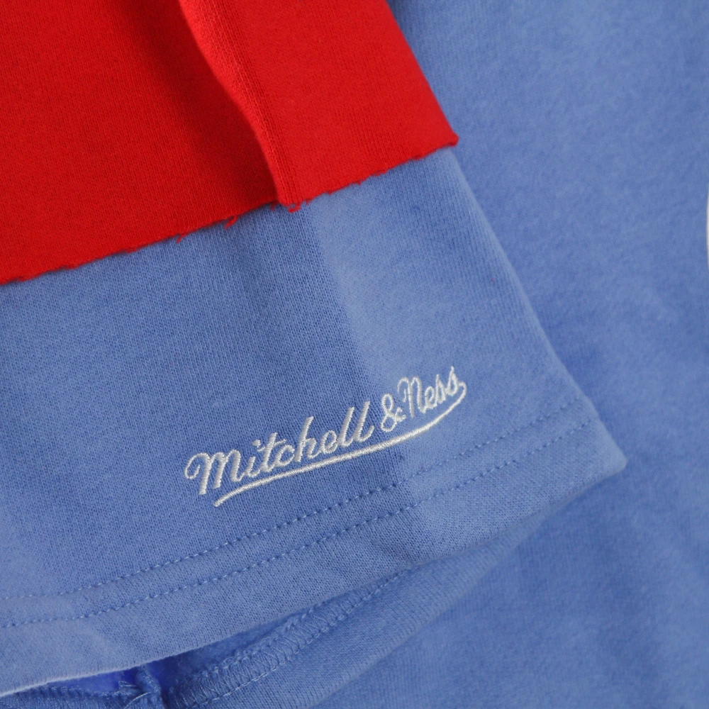 Mitchell & Ness Houston Oilers Korte Mouw Hoodie Lichtblauw Blue Heren