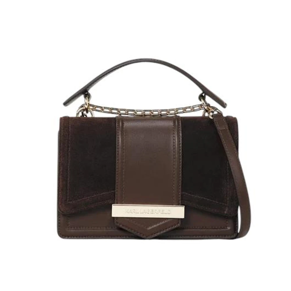Karl Lagerfeld Women's Brown Handbags, One Size, Crossbody