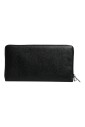 black-leather-logo-zip-around-wallet