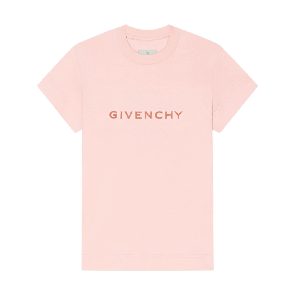 Givenchy Roze Crew Neck T-shirts en Polos Pink Dames