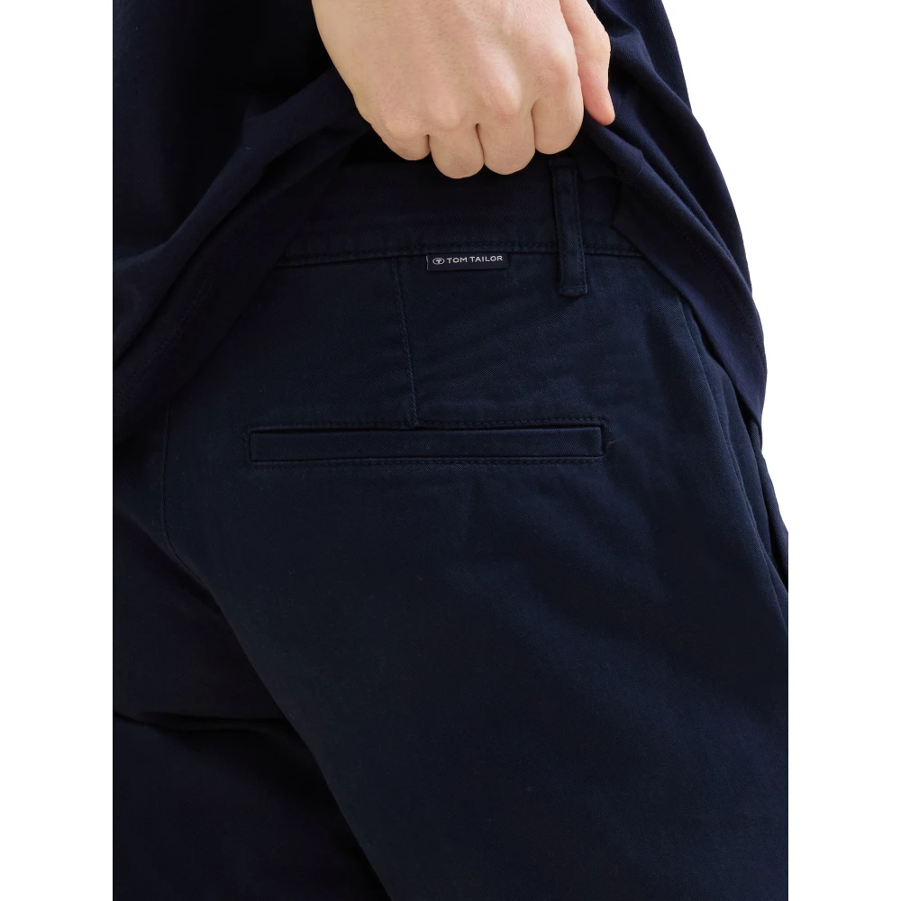 Tom Tailor Elegante Chinoshorts voor zomerse look Blue Heren