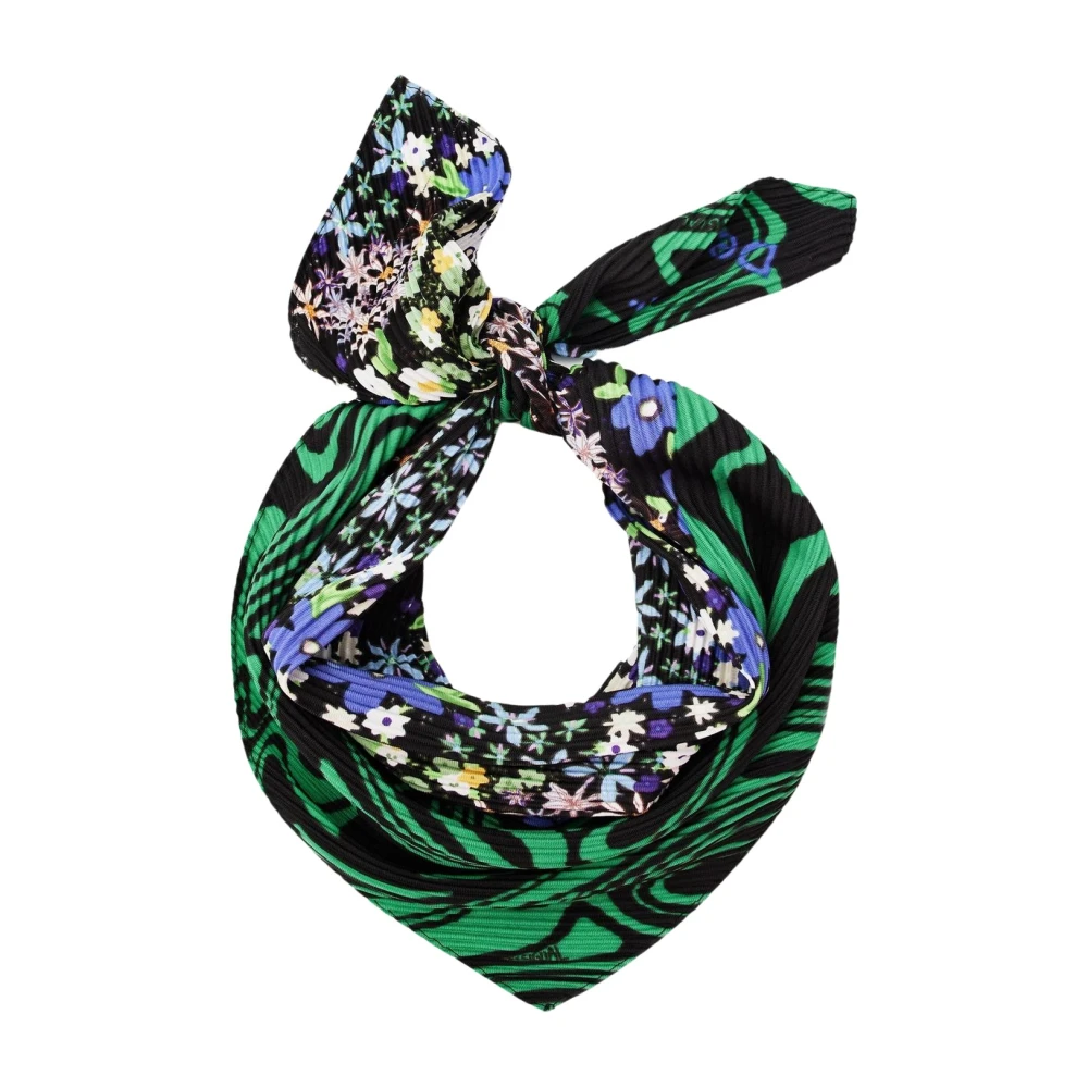 Desigual Bloemenpatroon Sjaal voor Vrouwen Green Dames