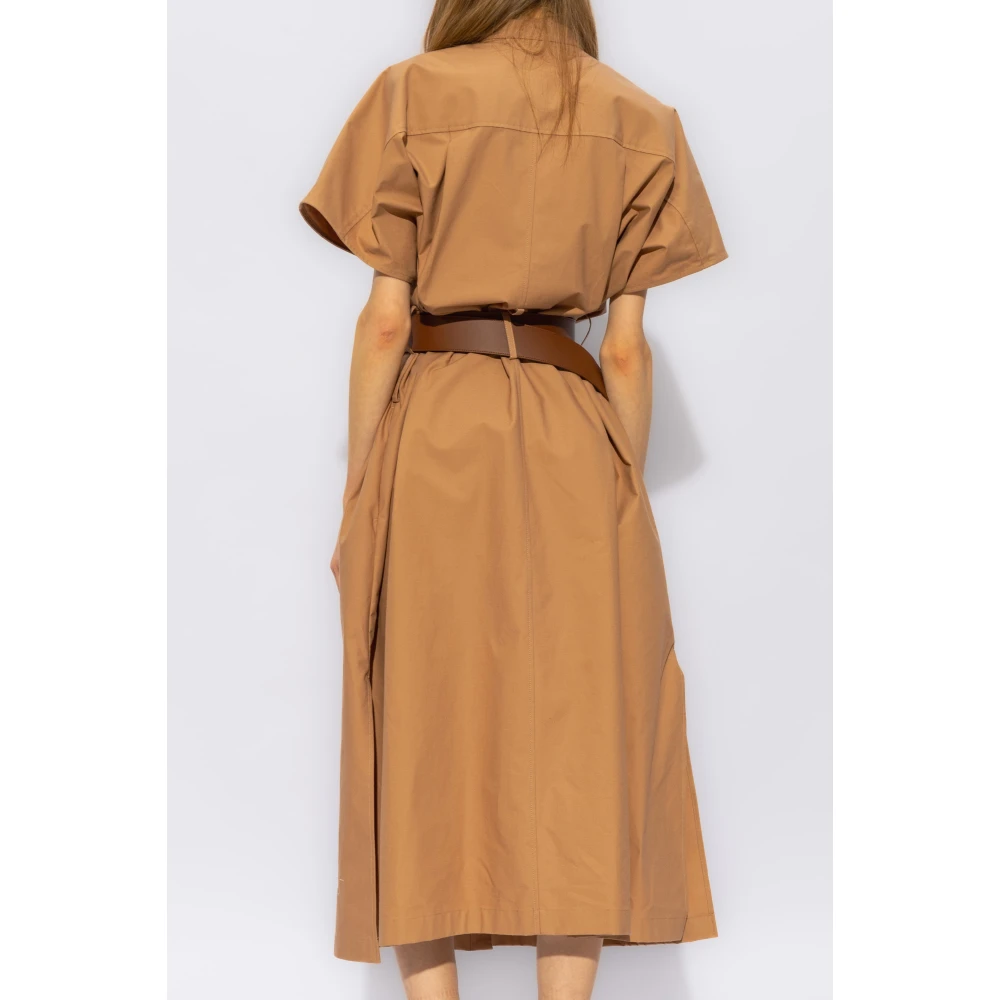 Jil Sander Oversized jurk Brown Dames