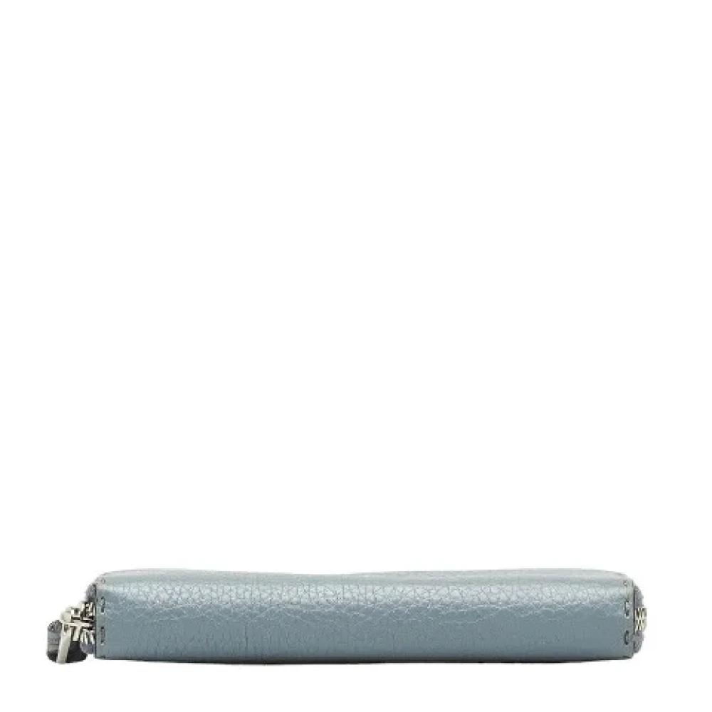 Fendi Vintage Pre-owned Leather wallets Blue Dames