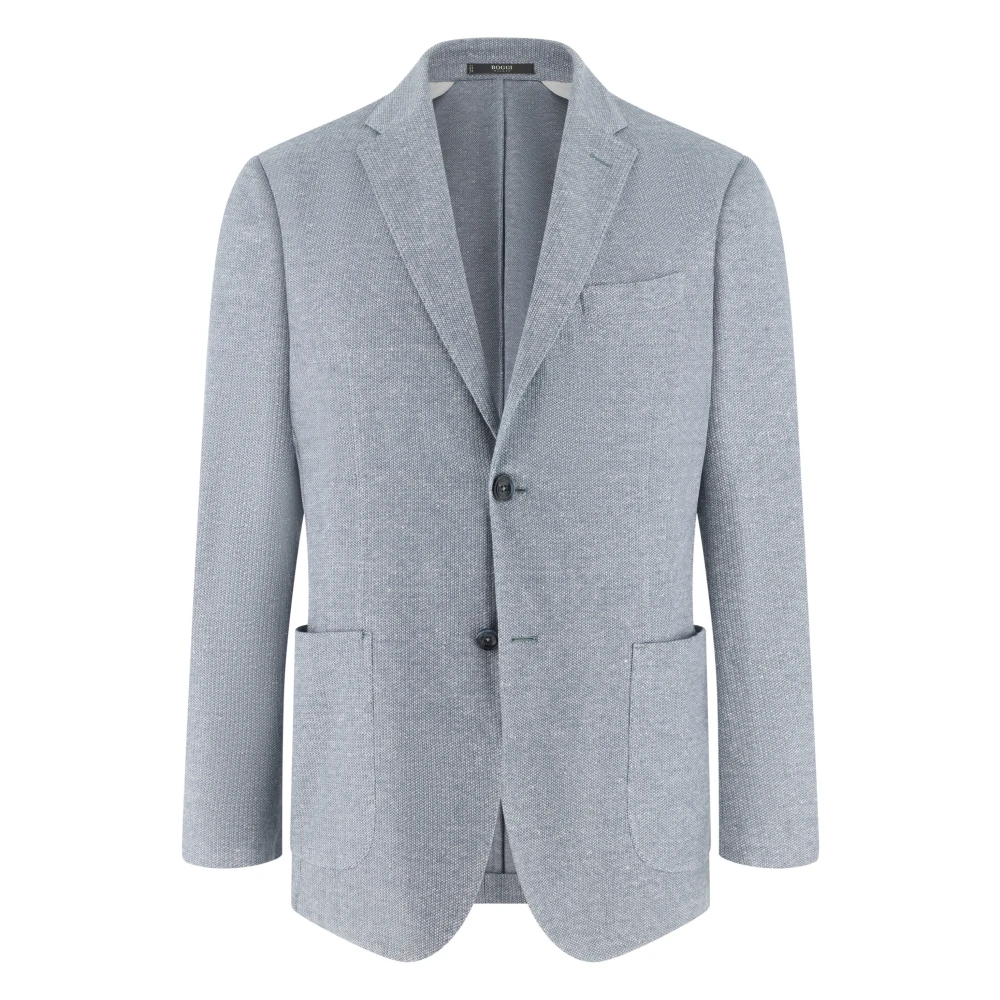 Boggi Milano Uomo Blu - B Jersey Micro Textured Jacket - Jackets - 2XL