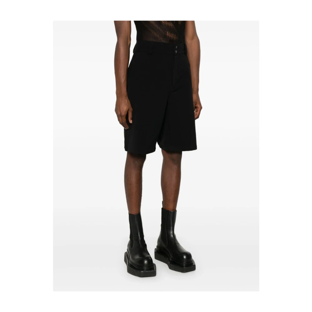 Gr10K Hoge Taille Elastische Opbergshorts Black Heren