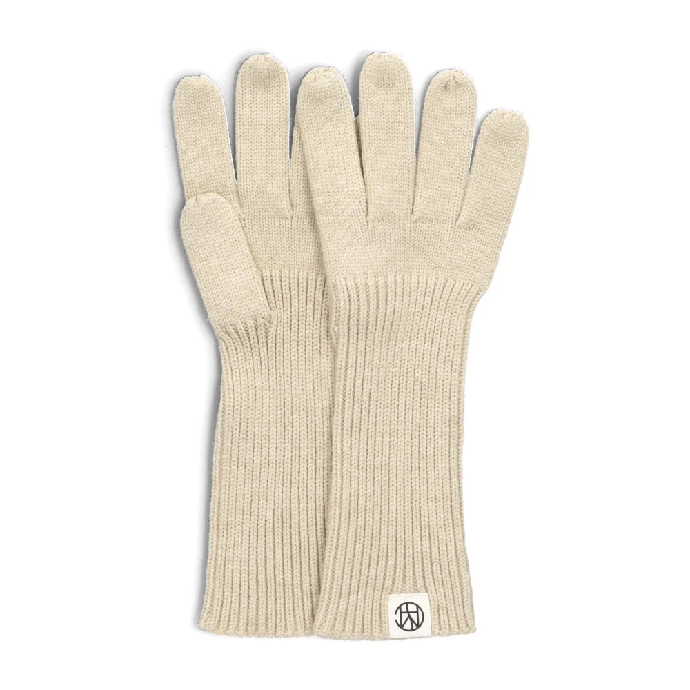 Moss copenhagen Beige Winterhandschoenen voor Elegante Look Beige Dames