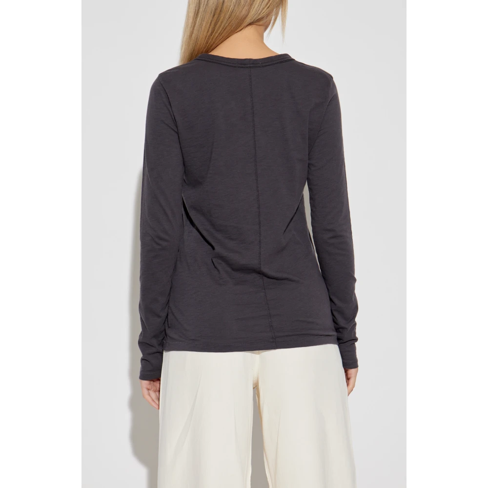 Rag & Bone Top Slub Gray Dames