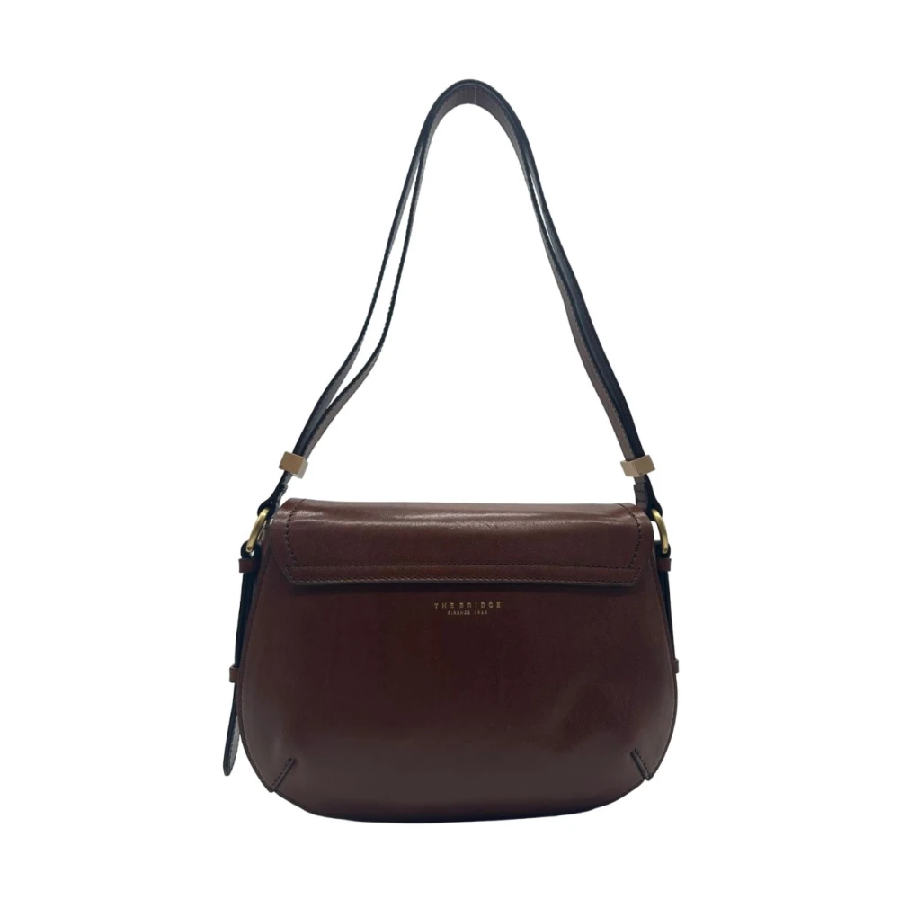The Bridge Federica Leren Schoudertas Brown Unisex