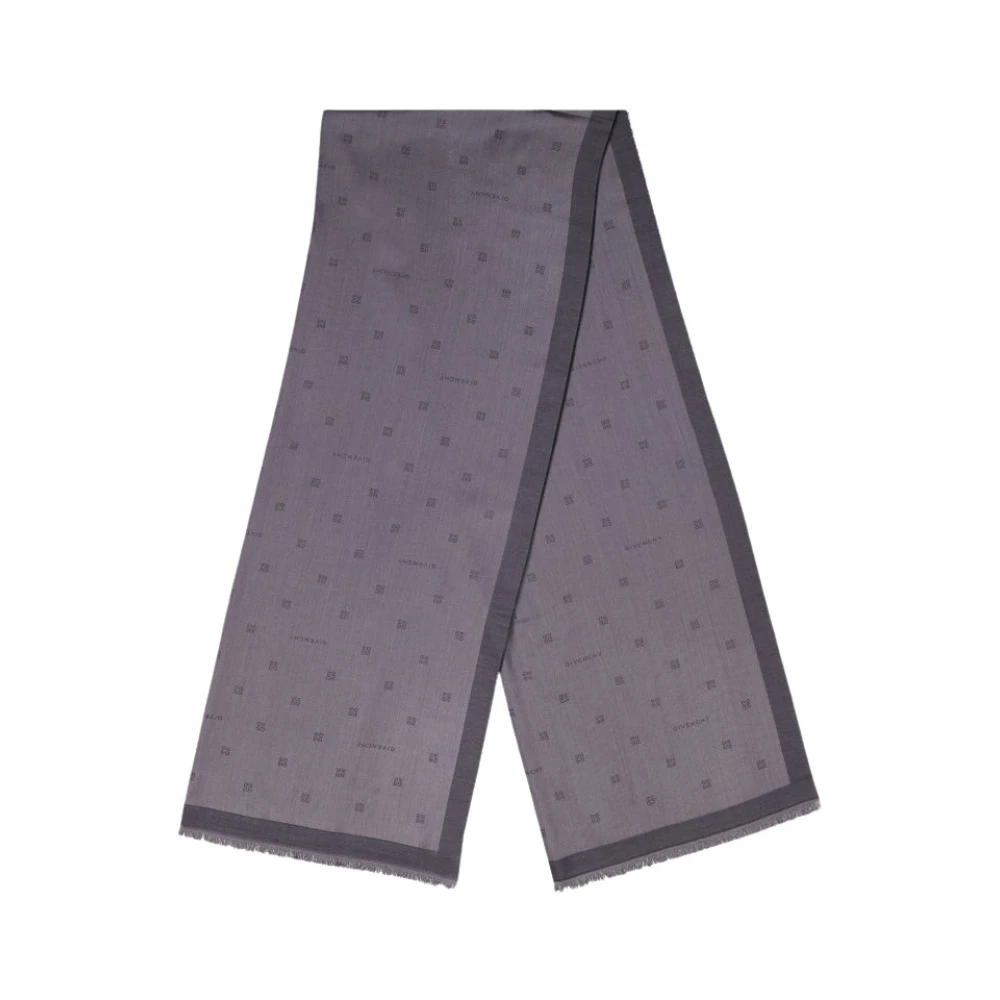Givenchy 4G Bedrukte Sjaal Collectie Herfst-Winter 2024 Gray Dames