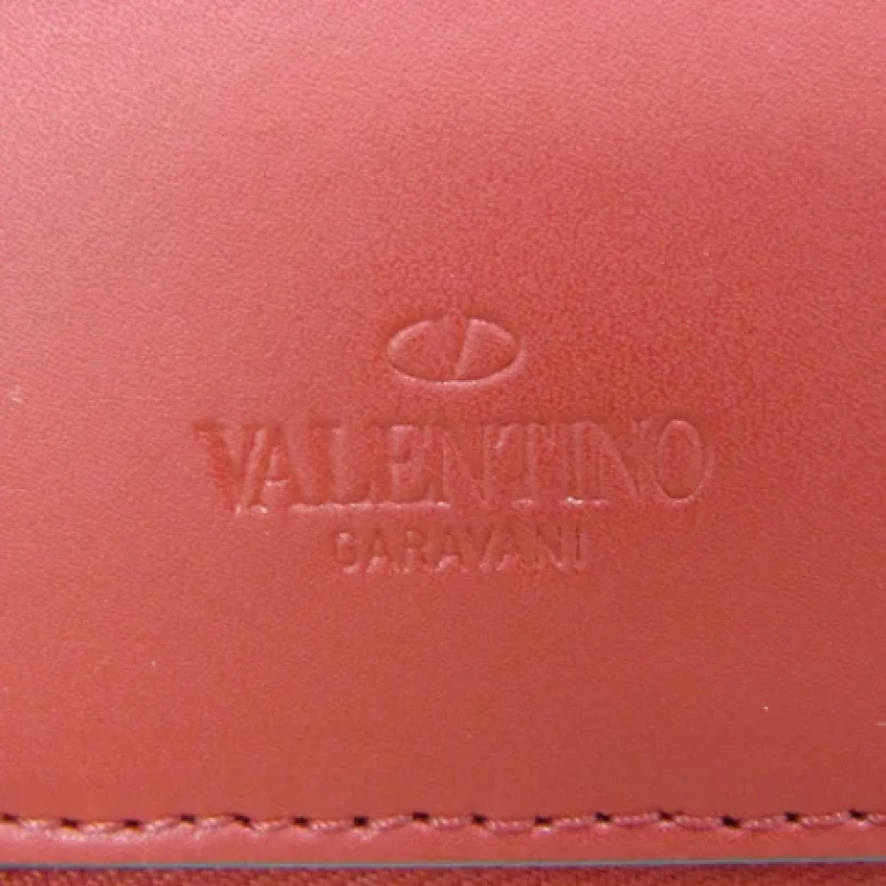 Valentino Vintage Pre-owned Leather wallets Red Dames