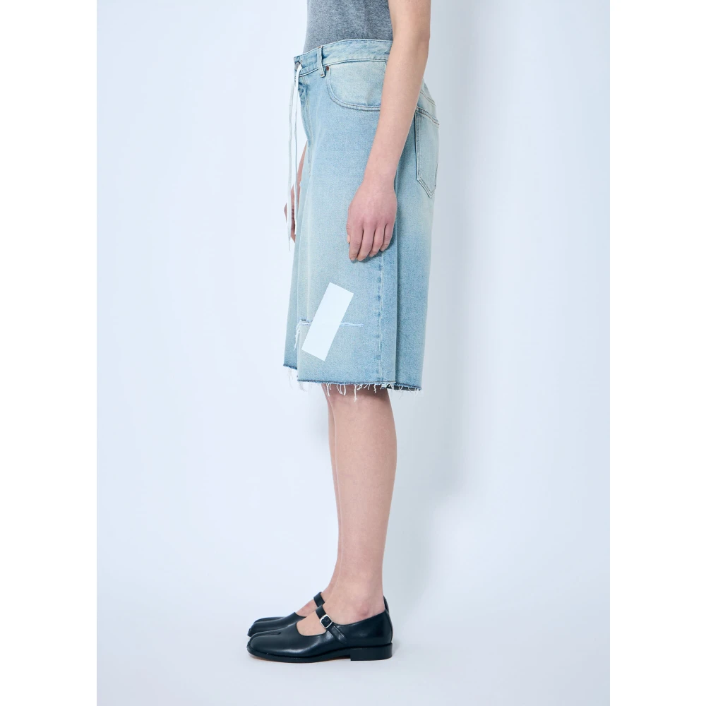 MM6 Maison Margiela Denim Shorts Blue Dames
