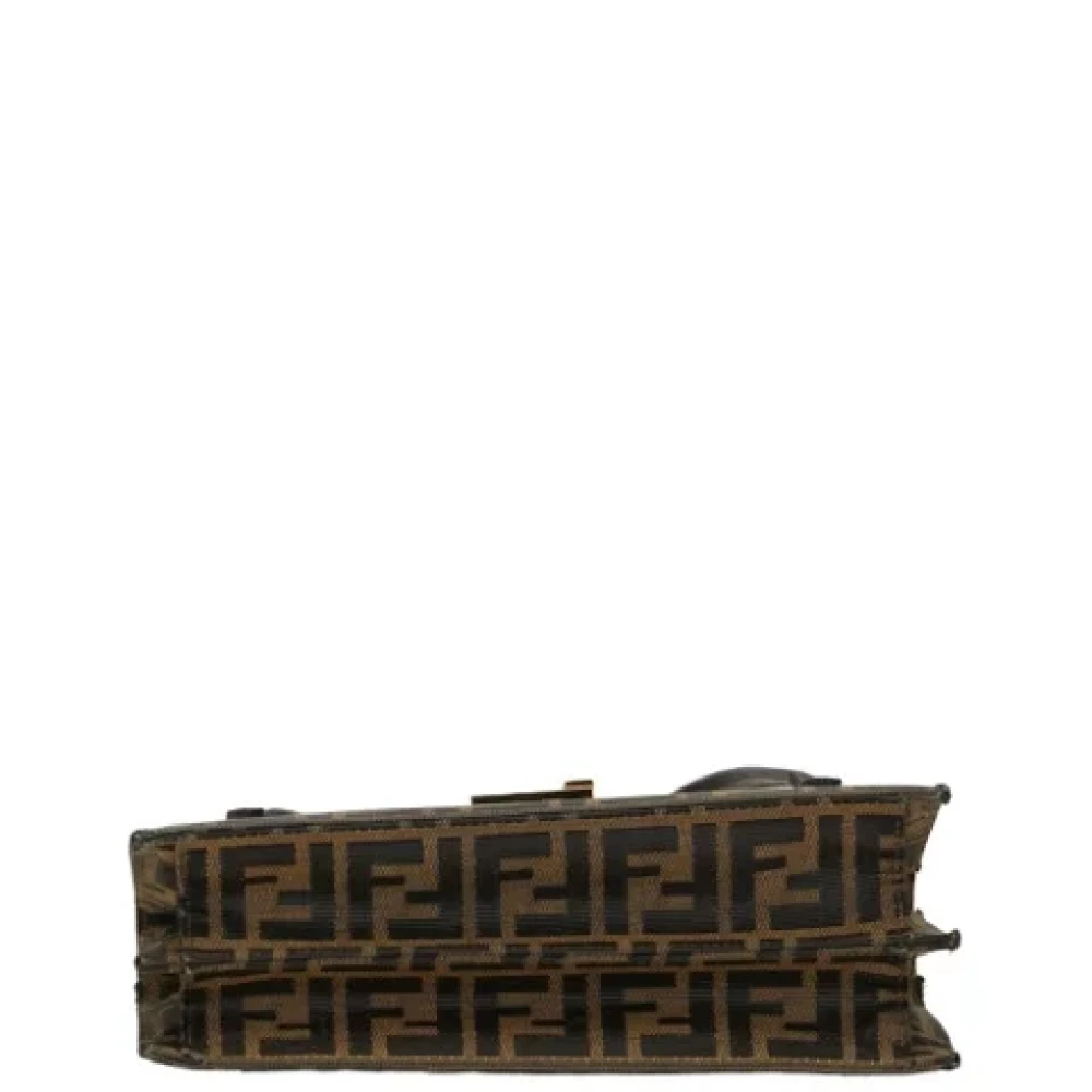 Fendi Vintage Pre-owned Canvas fendi-bags Brown Dames