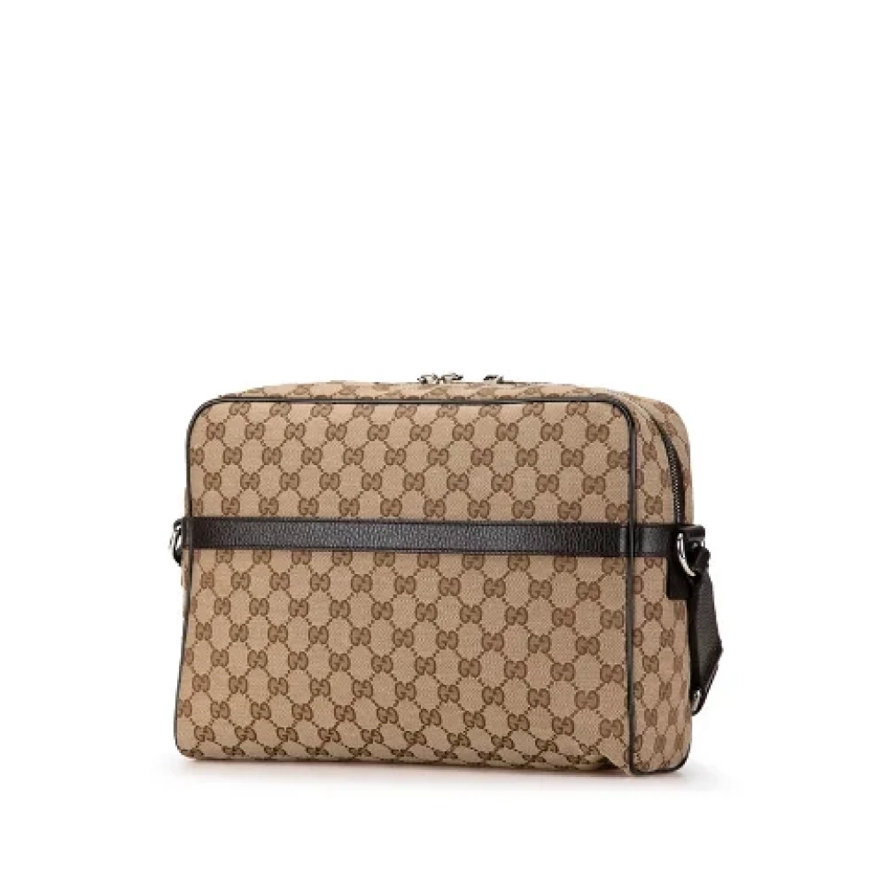 Gucci Vintage Pre-owned Canvas gucci-bags Beige Dames