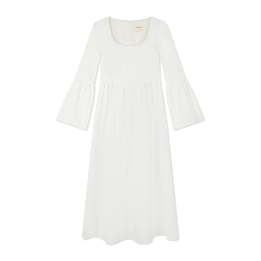 Loulou Studio Vit Keppel Midiklänning
