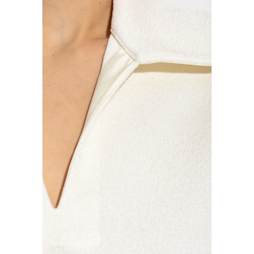 Jil Sander Ruimvallende polo Beige Dames