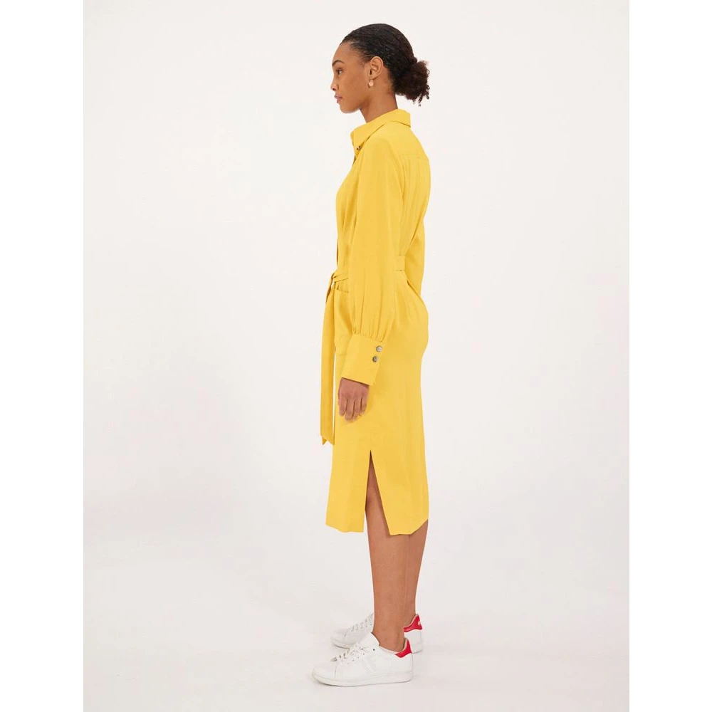 Ines De La Fressange Paris Rosabella Oker Overhemdjurk Yellow Dames