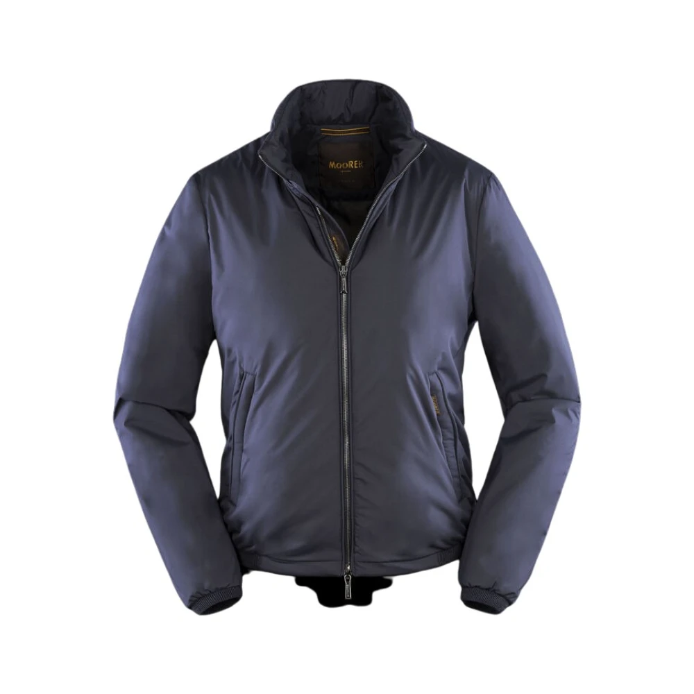 Moorer Men's Blue Bomber Jackets, S, Stazio-Skt Jacket