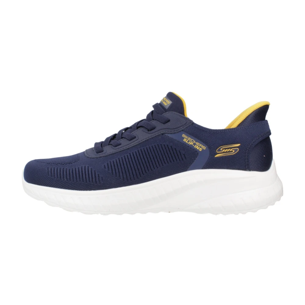 Skechers Slip-ins: Bobs Sport Squad Chaos Solid Step Heren Schoenen Blauw