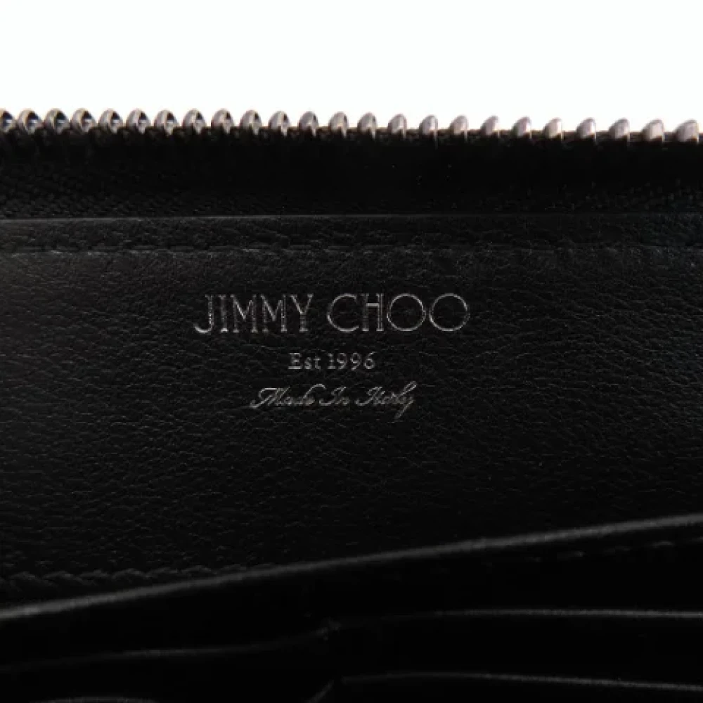 Jimmy Choo Pre-owned Leather wallets Black Dames
