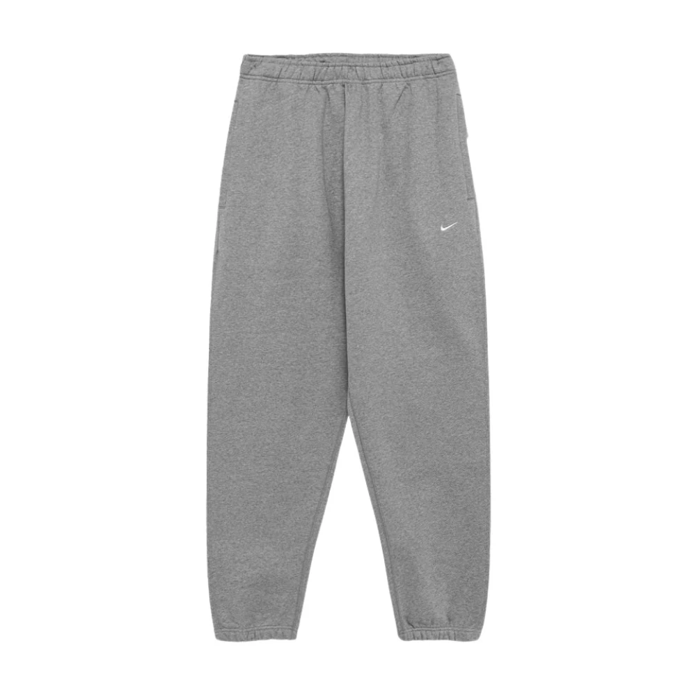 Nike Sweatpants in effen kleur zware katoenen fleece Gray Heren