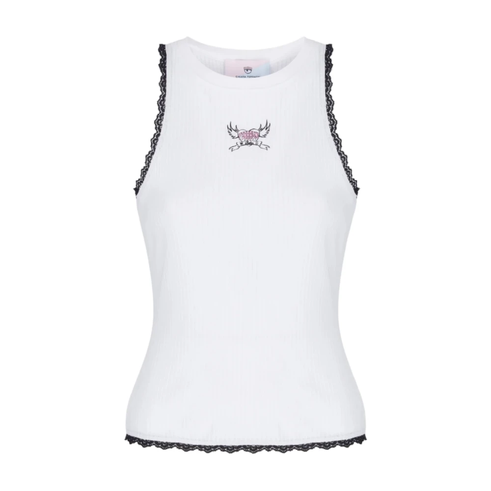 Chiara Ferragni Collection Stijlvolle Tanktop voor Vrouwen White Dames