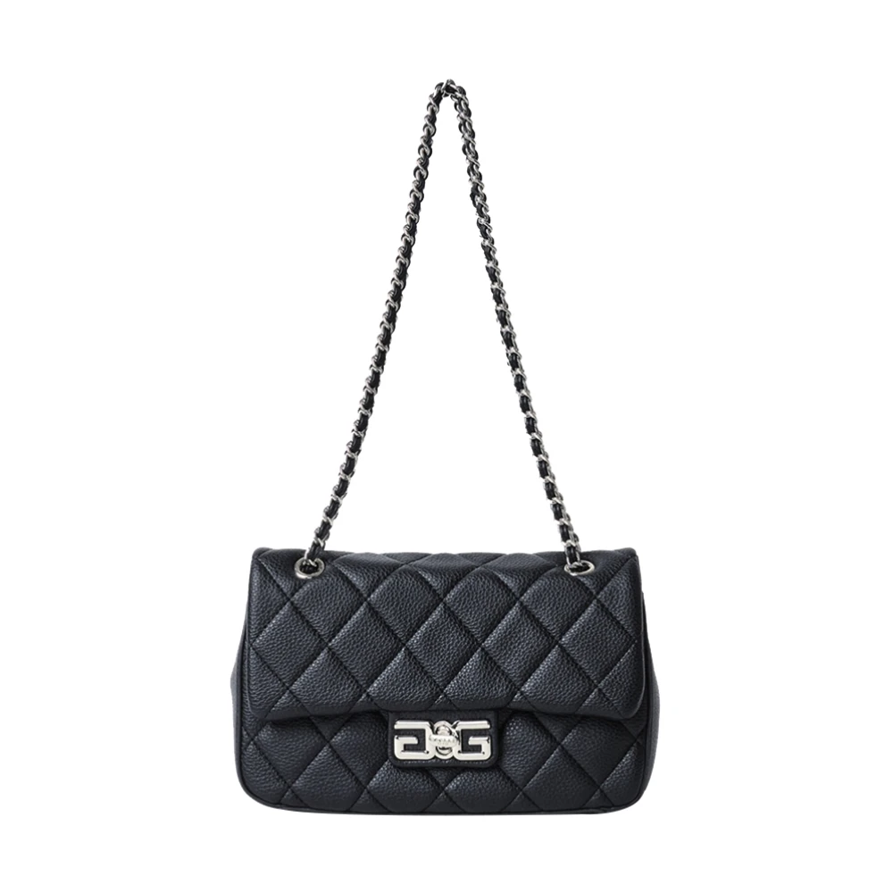 Gaëlle Paris Zwarte Schoudertas Elegant Veelzijdig Minimalistisch Black Dames